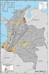 Densidad de cultivo de coca en Colombia, 2016