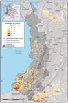 Densidad de cultivos de coca en la regin Pacfico, 2016